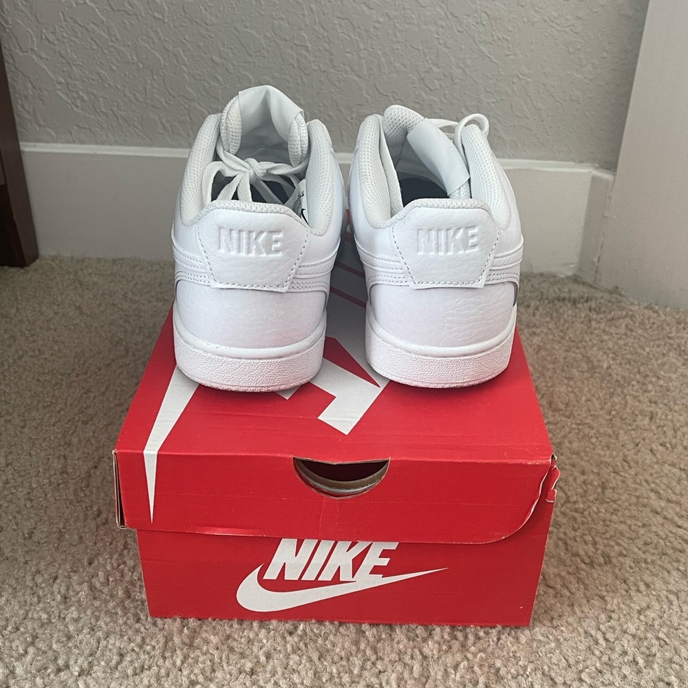 White Nike Court Vision Low Sneakers Gem